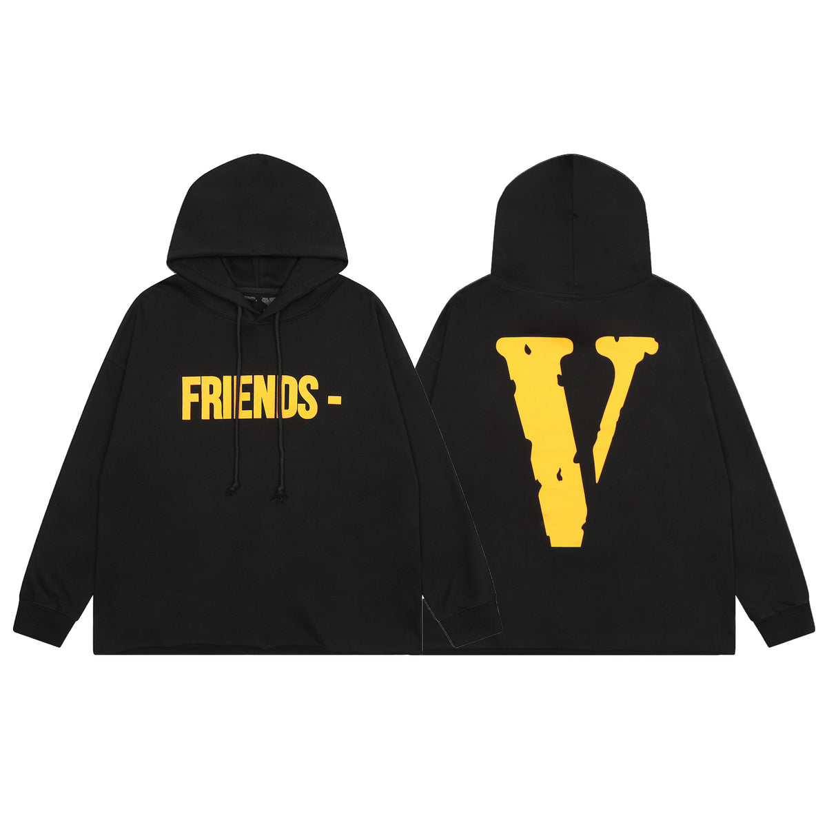 Vlone Friends Big V Logo American Style Unisex Hoodie