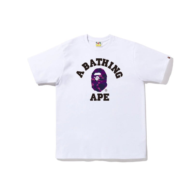BAPE Camo Shark Ape Head Print Crew Neck Short Sleeve T‑Shirt Unisex