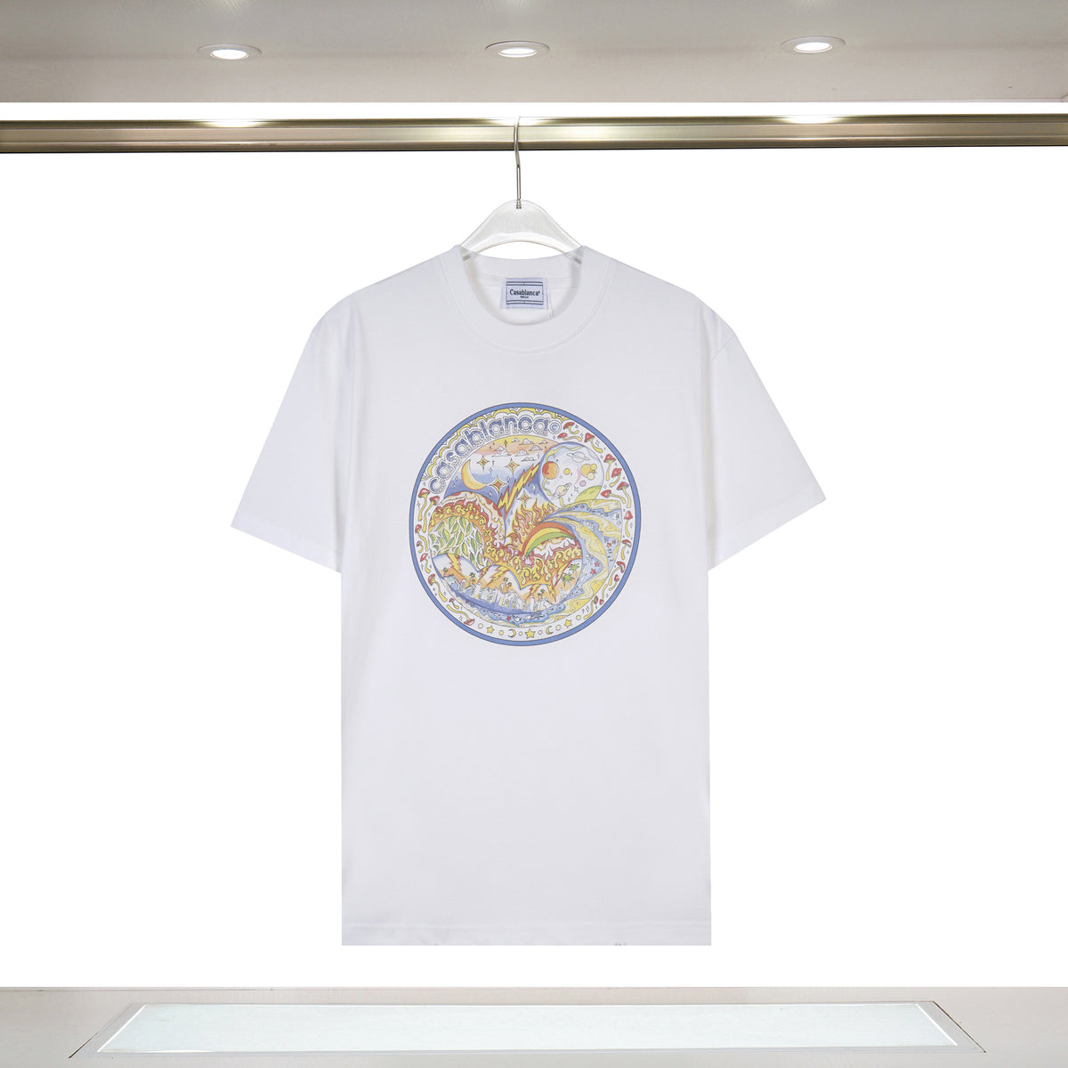 Casablanca Art Print Loose Unisex Short Sleeve Graphic T-Shirt