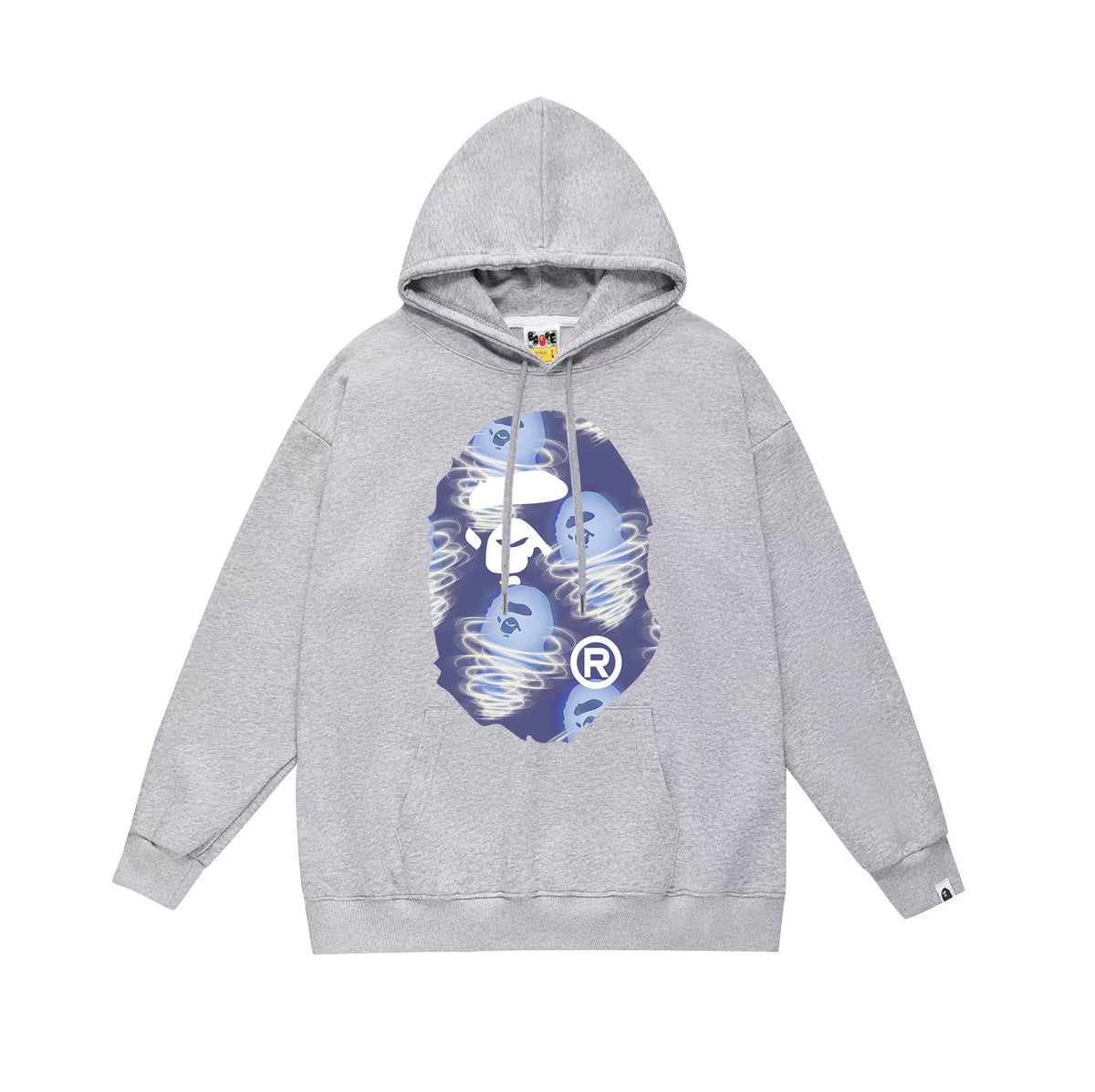 BAPE Hoodie Multi Camo Ape Head Print Street Fleece Pullover