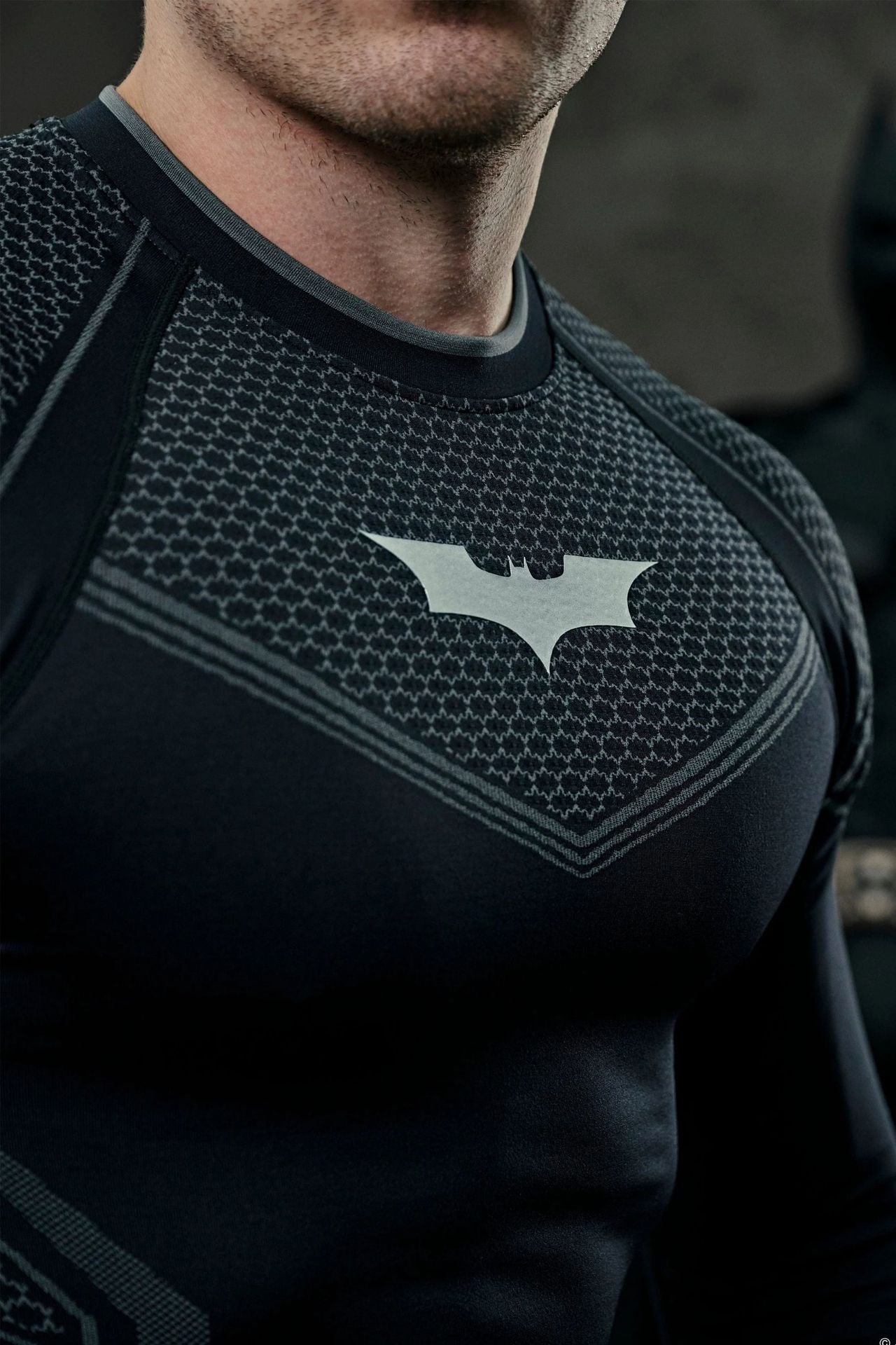 YOUNGLA 8004 Batman Compression Longsleeves