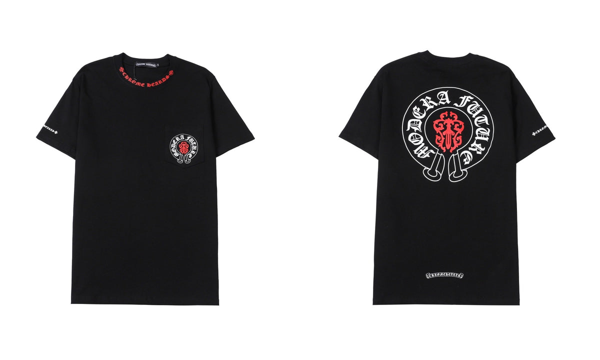 Chrome Hearts Cross Letter Graphic Short Sleeve Tee Streetwear Unisex