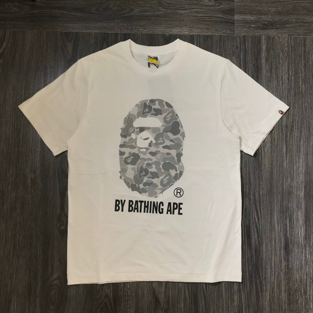 BAPE Classic Camo Ape Head Letter Print Loose Unisex Casual T-Shirt