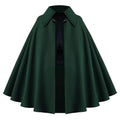 Halloween Medieval Short Cape Stand Collar Multi‑Color Cosplay Cloak