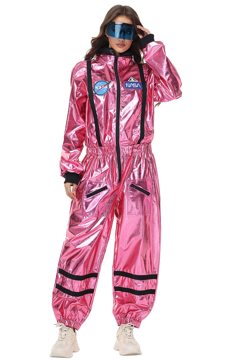 Halloween Women Astronaut Space Suit Cosplay Pilot Jumpsuit Party Sets