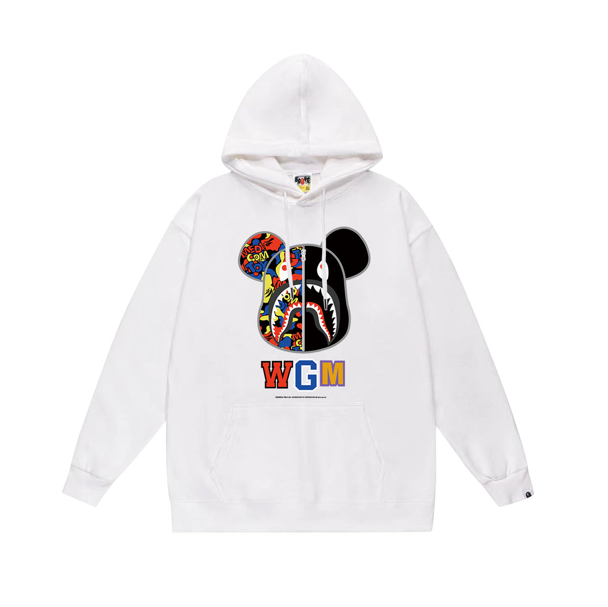 Bape Camo Ape Head Graphic Vintage Washed Oversized Hoodie Streetwear