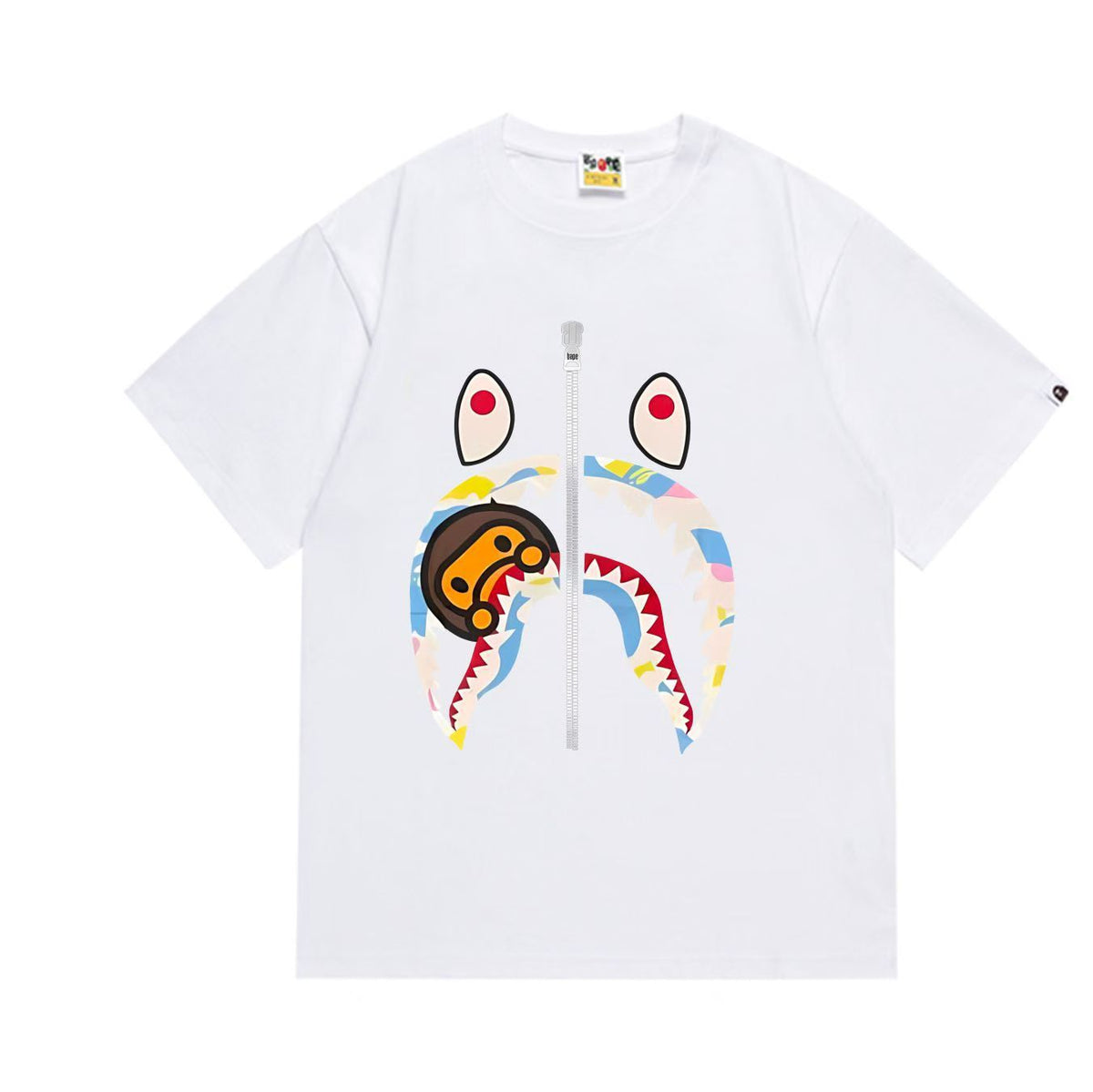 BAPE Ape Head Graphic Print Loose Unisex Streetwear T-Shirt