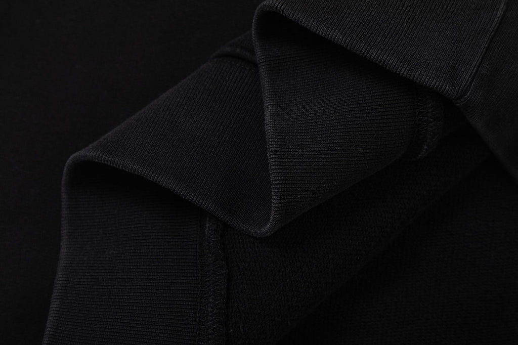 Off-White B&W Figure Painting Graphic Hoodie