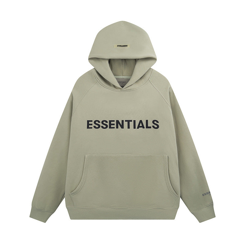 Fear of God ESSENTIALS 3D Reflective Letter Hoodie Pullover sweatpants