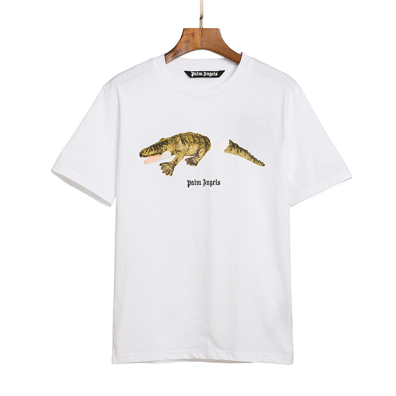 Palm Angels Teddy Bear Graphic Tee Loose Unisex Streetwear T-Shirt