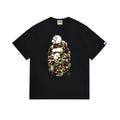 BAPE Camo Ape Head Graphic Print Short Sleeve Tee Streetwear Unisex