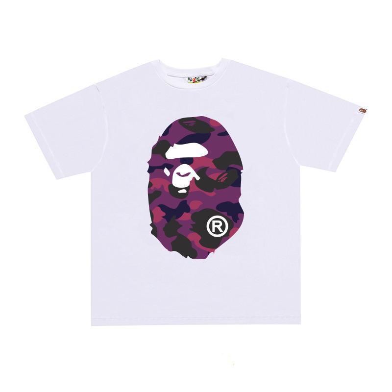BAPE Ape Head Print Loose Unisex Streetwear T-Shirt