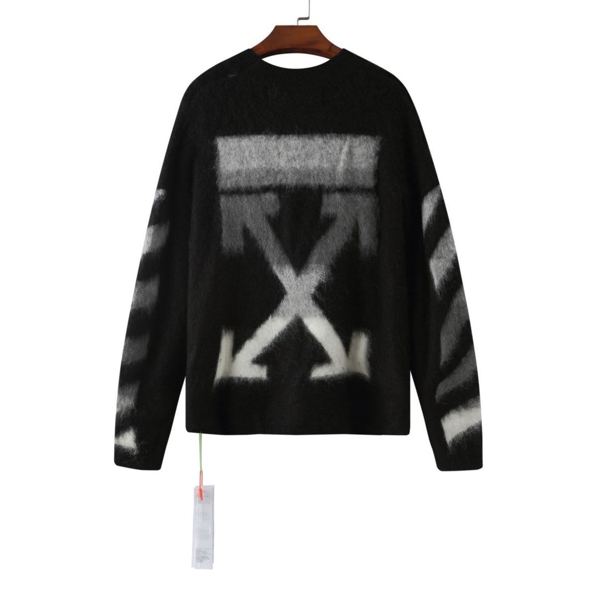 Off-White Diag Ombre Brushed Knit Crewneck Arrows Jumper