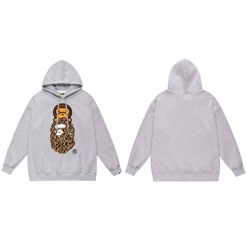 BAPE Hoodie Baby Milo Ape Head Multi Graphic Street Fleece Pullover