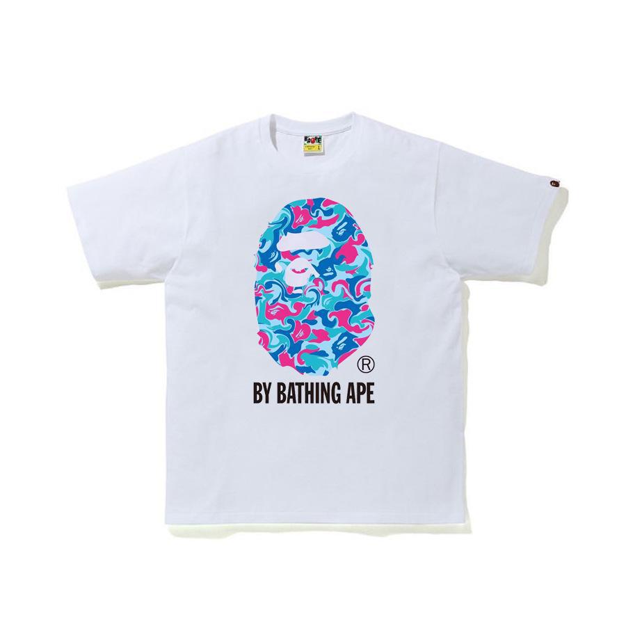 Bape Camo Ape Head Print Graphic Short Sleeve Tee Streetwear Unisex