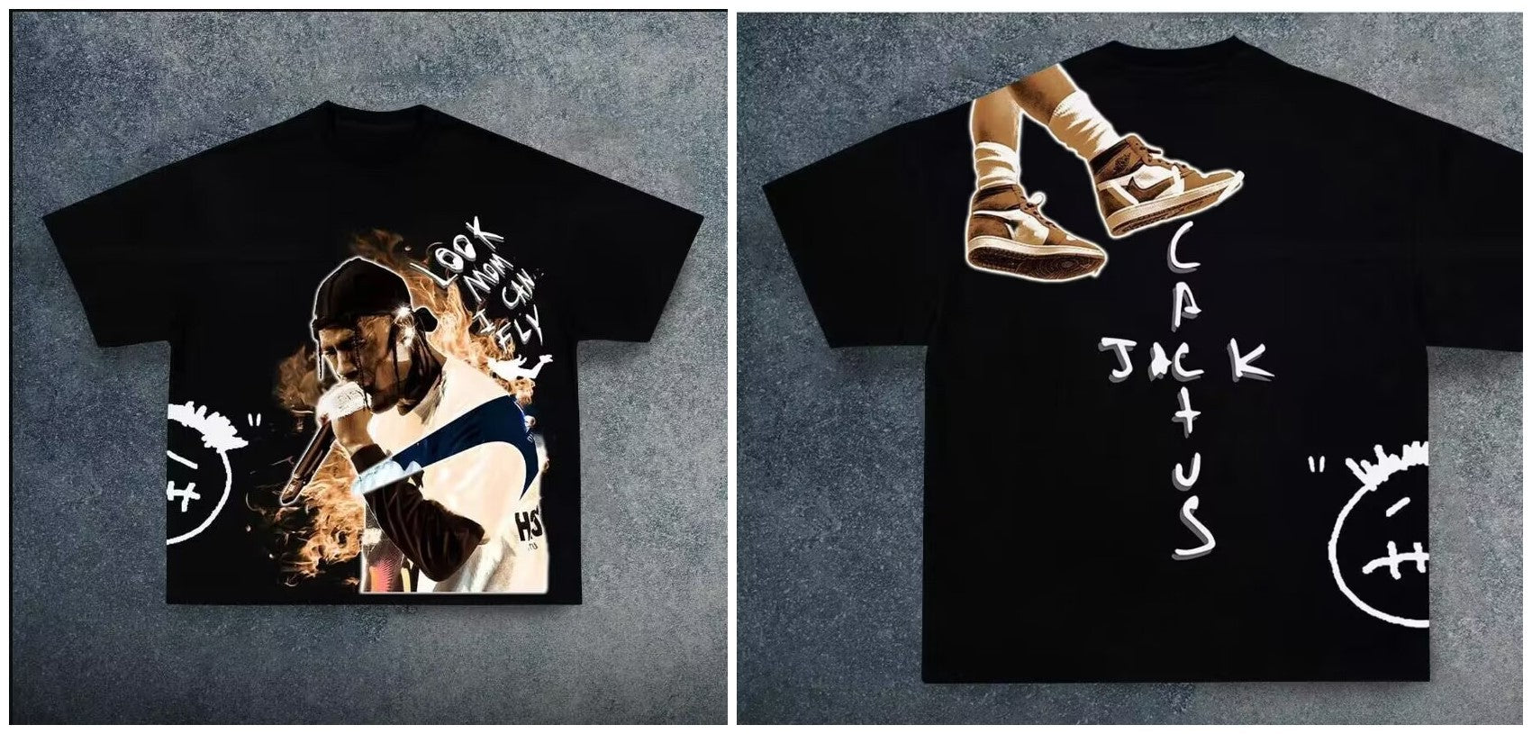 Y2K Anime Cartoon Grafik Unisex Oversized Streetwear Baumwoll-T-Shirt