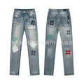 Amiri Jeans Washed Distressed Straight‑Leg Loose Unisex