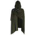 Halloween Renaissance Hooded Cape Corduroy Multi‑Color Cosplay Cloak