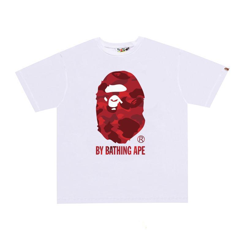BAPE Ape Head Print Loose Unisex Streetwear T-Shirt