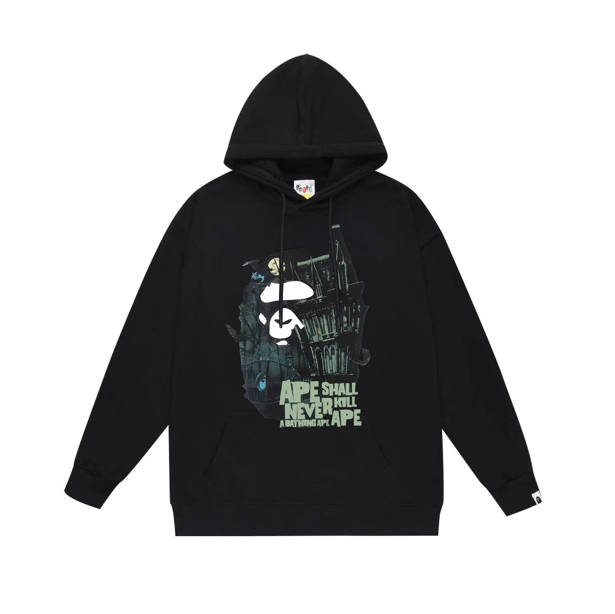 BAPE Hoodie Multi Camo Ape Head Print Street Fleece Pullover