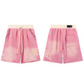 Amiri Gradient Letter Patch Loose Casual Shorts Unisex