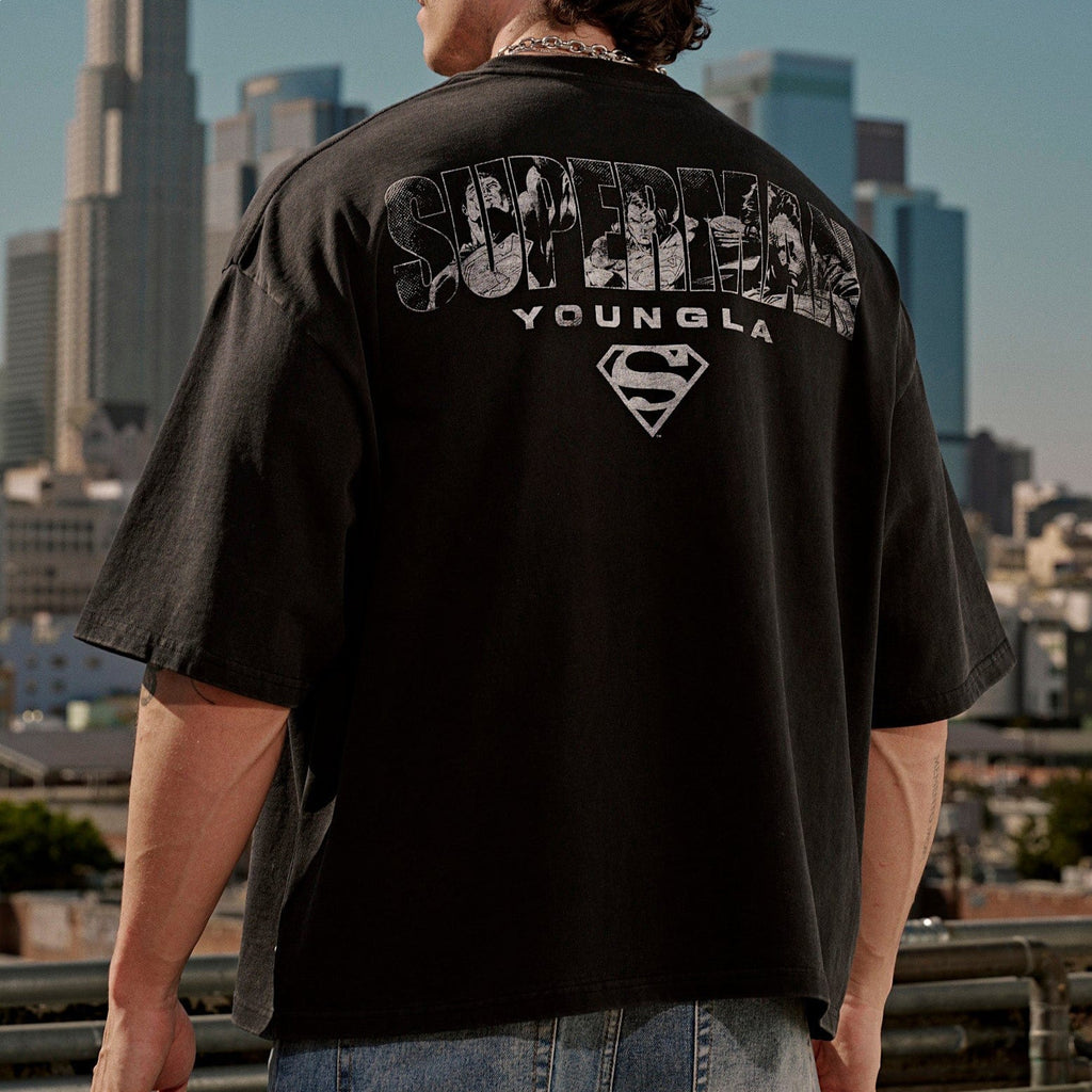 YOUNGLA 4064 Superman Huge Tees