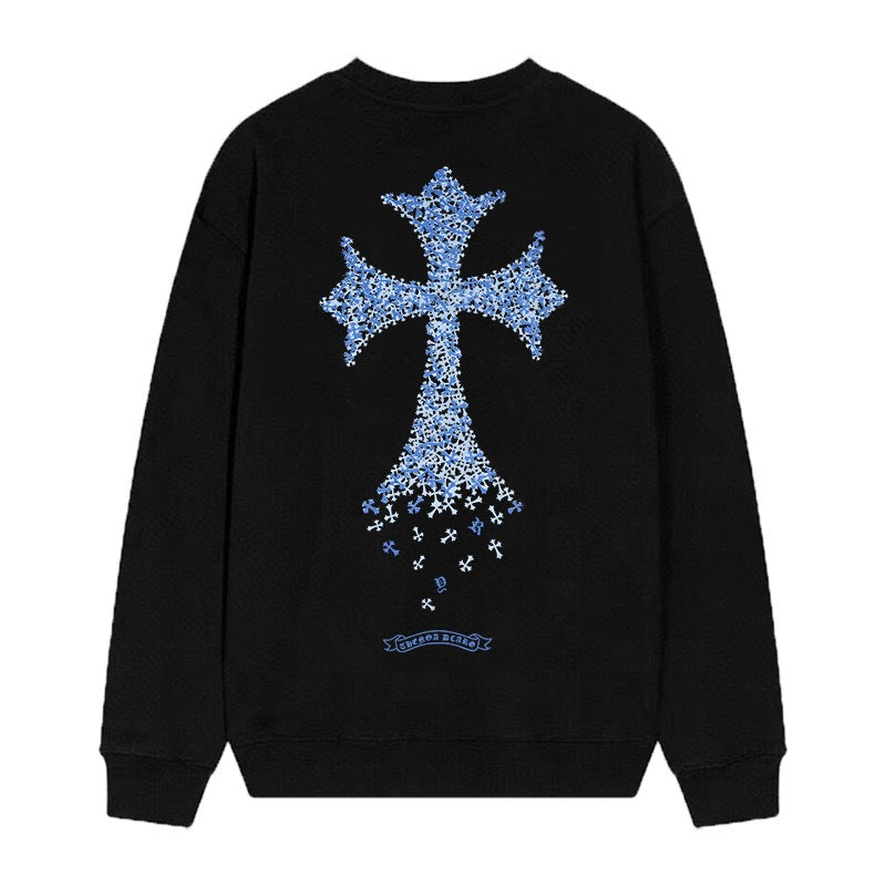 Chrome Hearts Cross Horseshoe Crewneck Sweatshirt Vintage Street Top