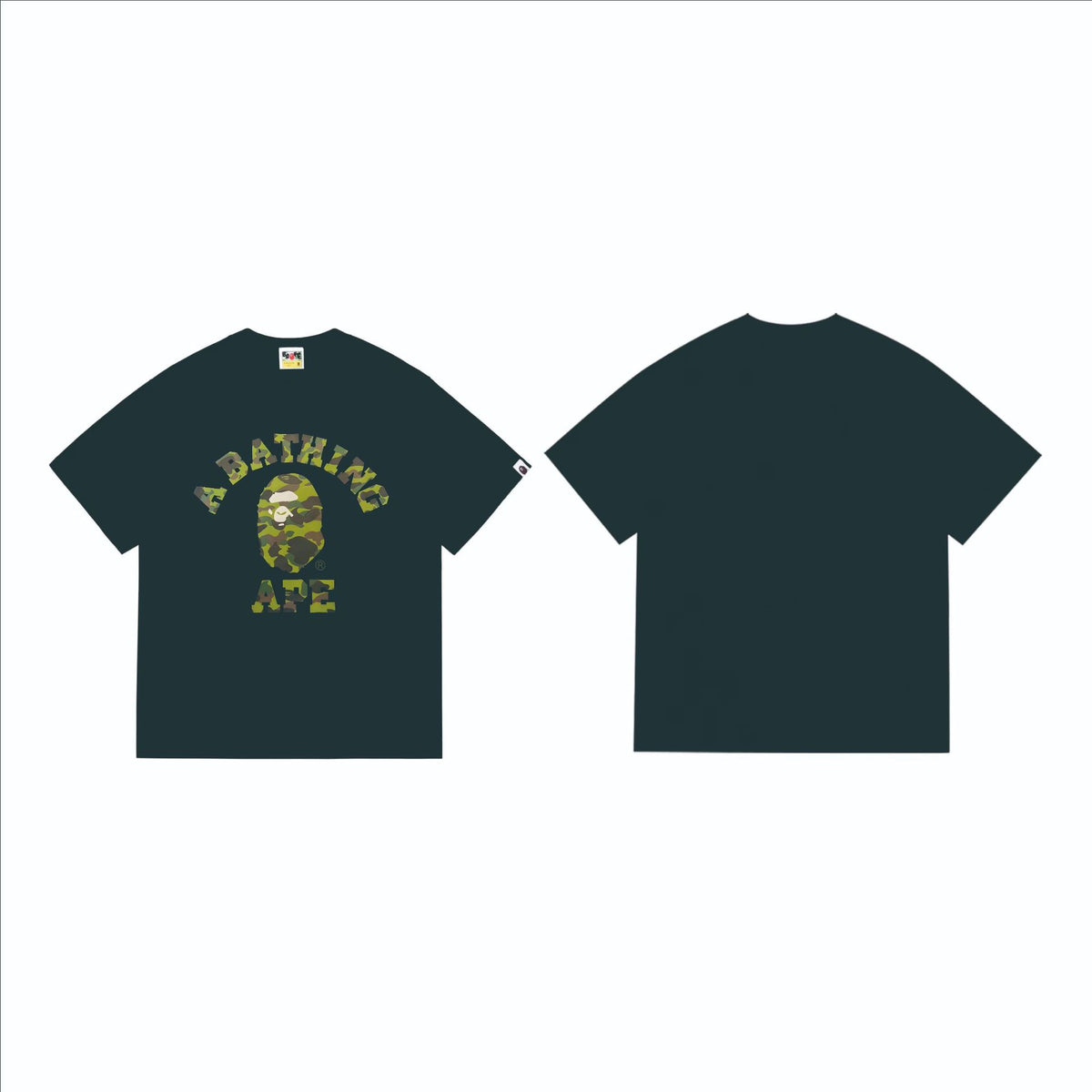 Bape Multi‑Ape‑Head Graphic Oversized Tee Streetwear Unisex