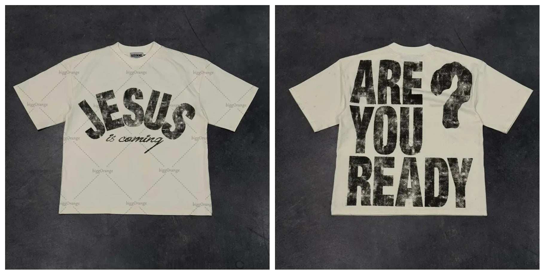 Warzone Studios Style Y2K Doppelseitiges Graffiti Oversized Vintage Baumwoll-T-Shirt