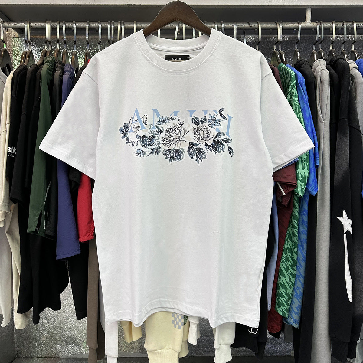 Amiri Peace Dove Graphic Oversized Tee Streetwear Unisex