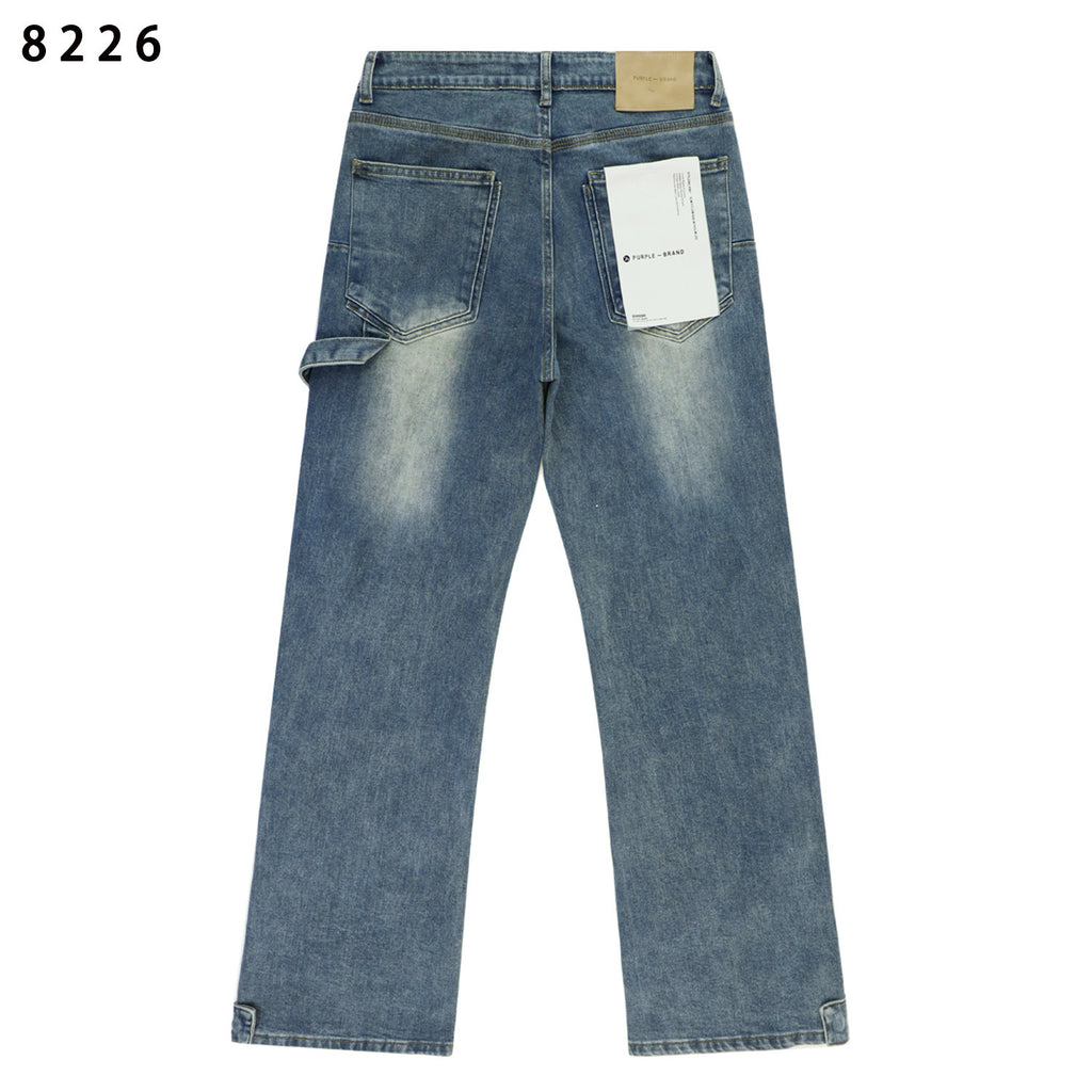 Purple Brand Carpenter Button Hem Denim Jeans Unisex