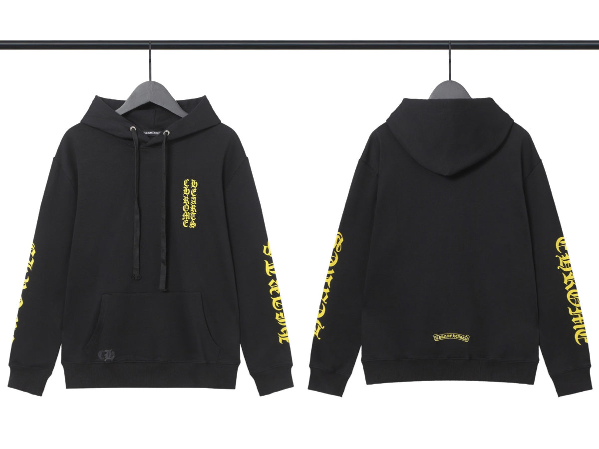 Chrome Hearts Horseshoe Cross Hoodie Goth Streetwear Graphic Pullover