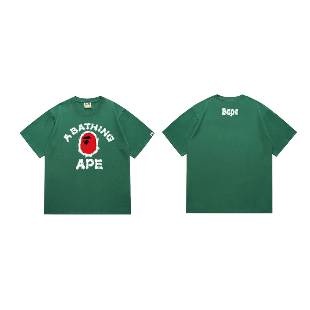 BAPE Ape Head Graphic Print Short Sleeve Tee Streetwear Unisex