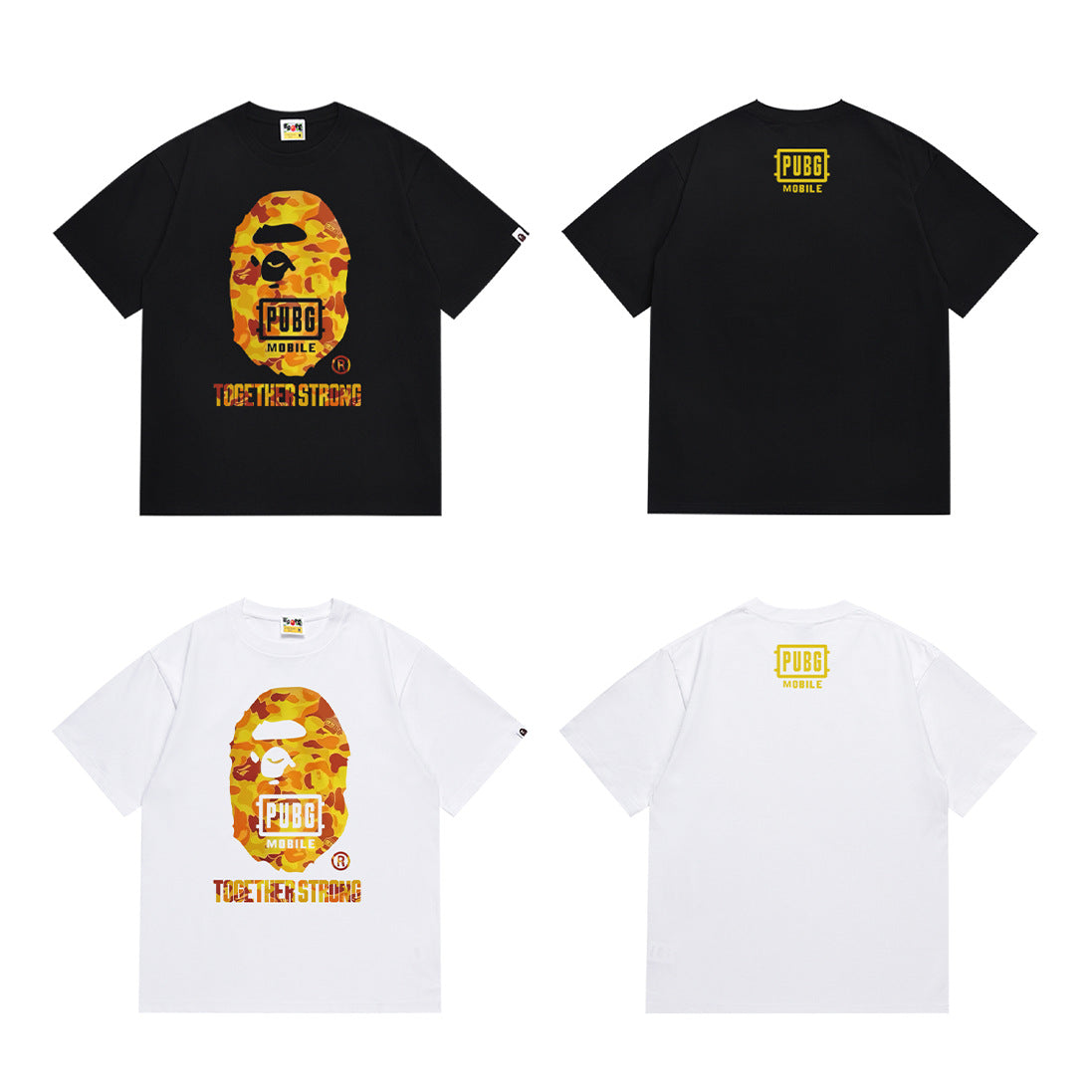 BAPE Ape Head Graphic Print Short Sleeve Tee Streetwear Unisex