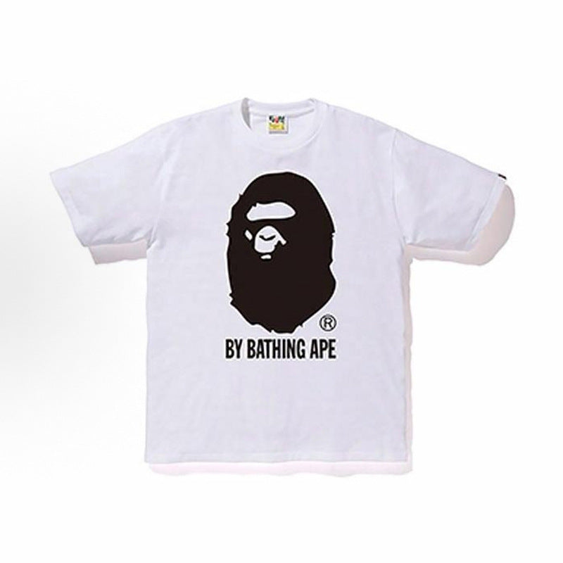 BAPE Ape Head Shark Print Loose Casual Unisex Short Sleeve T-Shirt