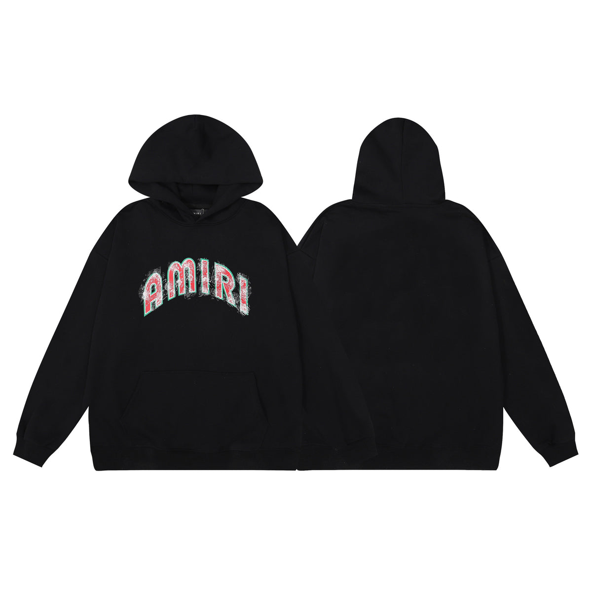 AMIRI Graphic Print Hoodie Streetwear Cotton Pullover Sweatshirt
