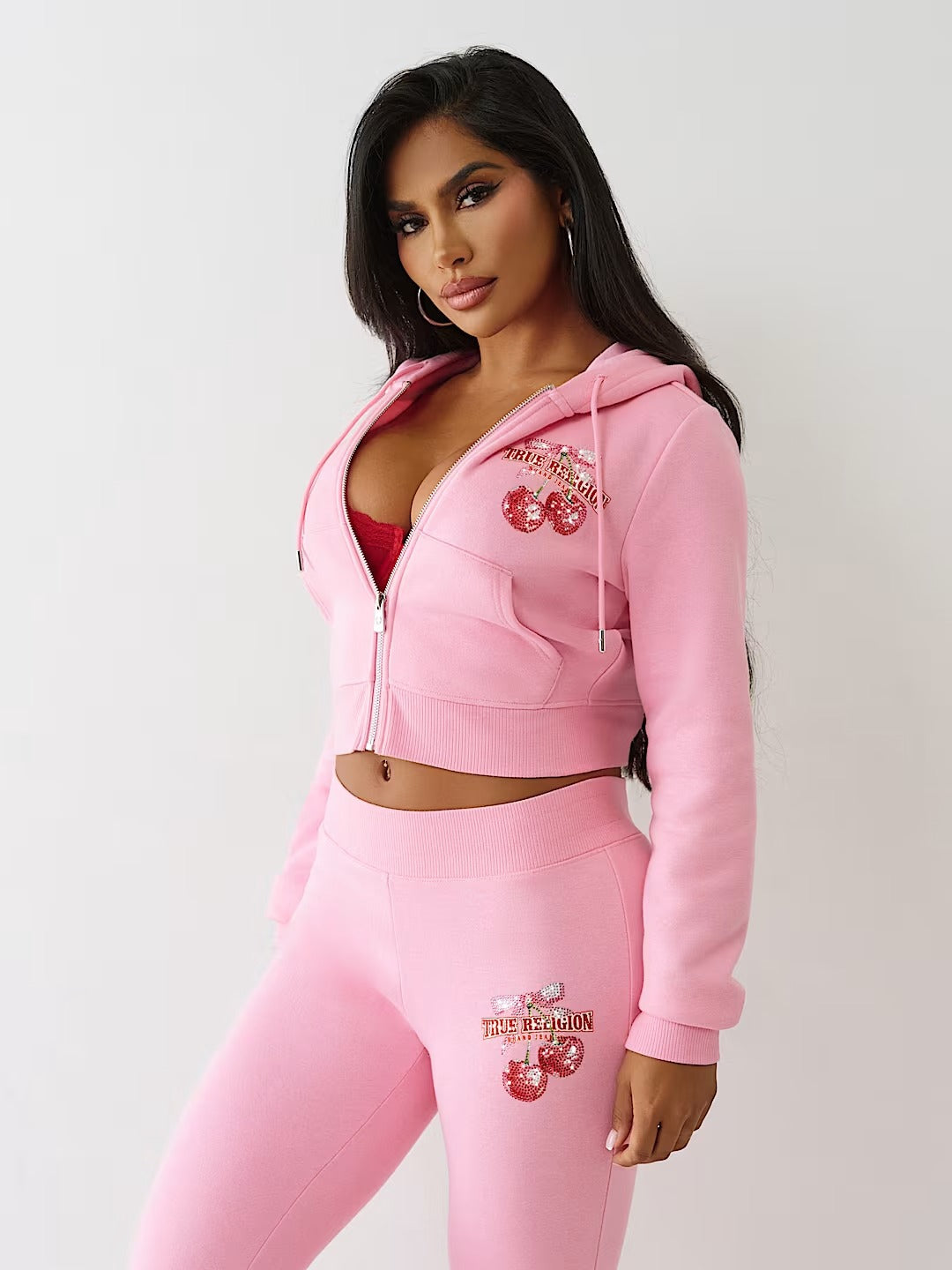 True Religion Wing Rhinestone Loose Casual Sweatpants Women Y2K