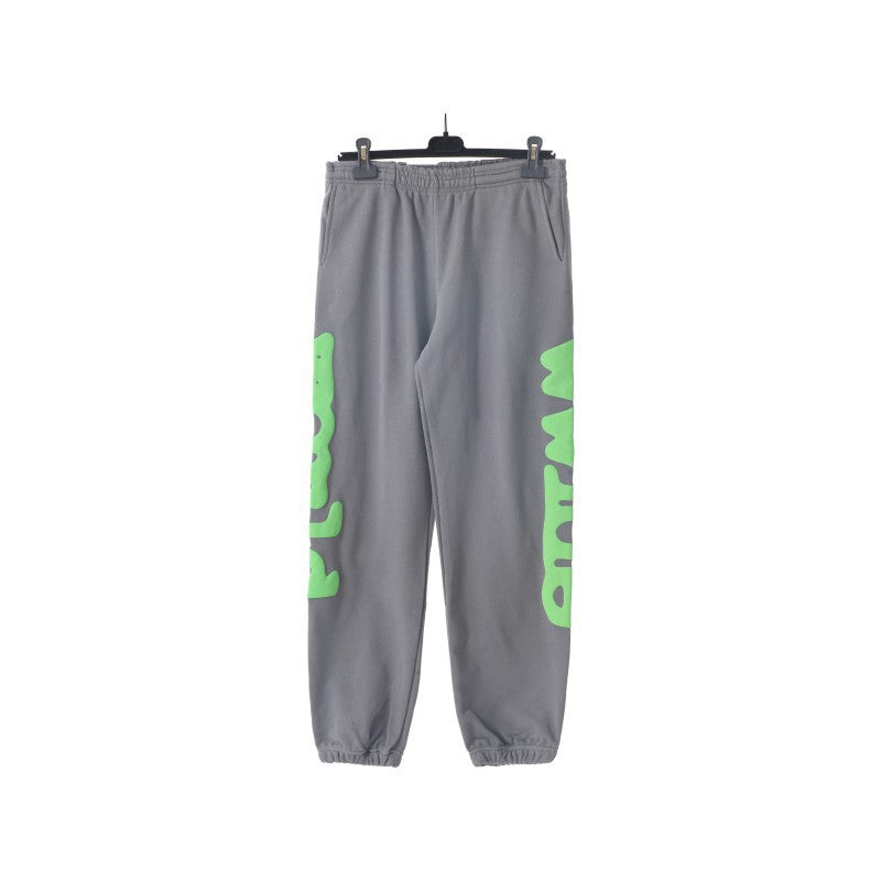 Sp5der Foam Print Spider Web Hoodie Sweatshirt Jogger Pants Set