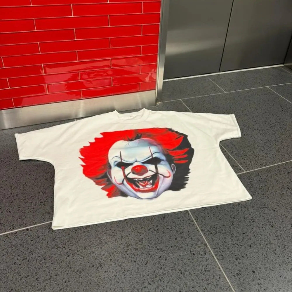 Y2K Anime Cartoon Grafik Unisex Oversized Streetwear Baumwoll-T-Shirt