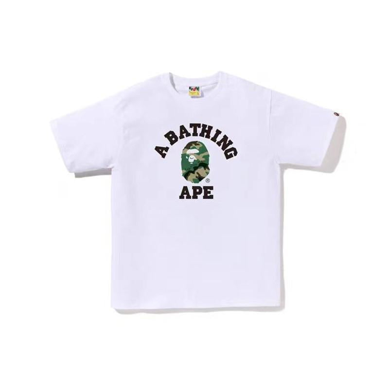 Bape Camo Ape Head Print Graphic Short Sleeve Tee Streetwear Unisex