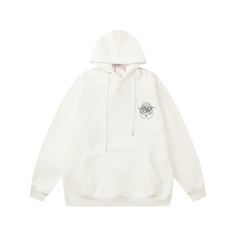 Off-White Arrow Graphic Print Hoodie Streetwear Unisex