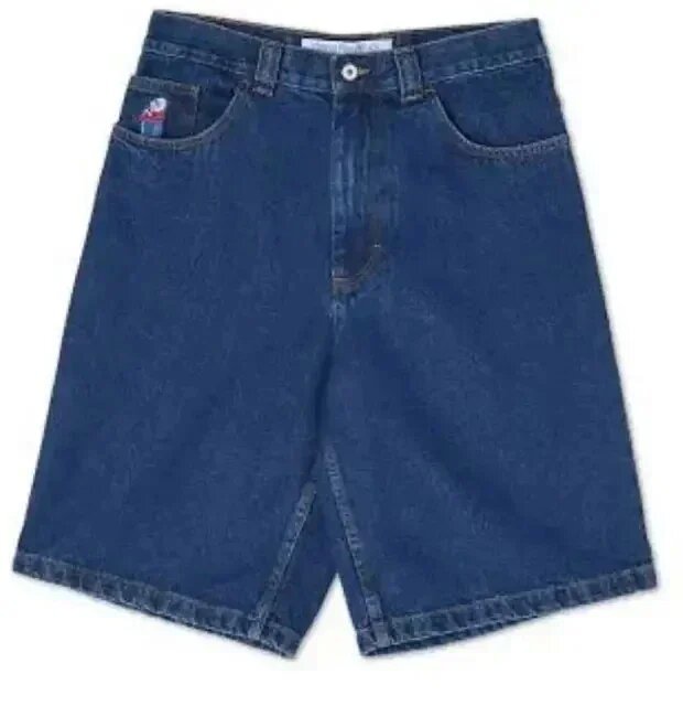 Polar Broken Promises Jaded London Style Y2K Baggy Denim Jort Shorts