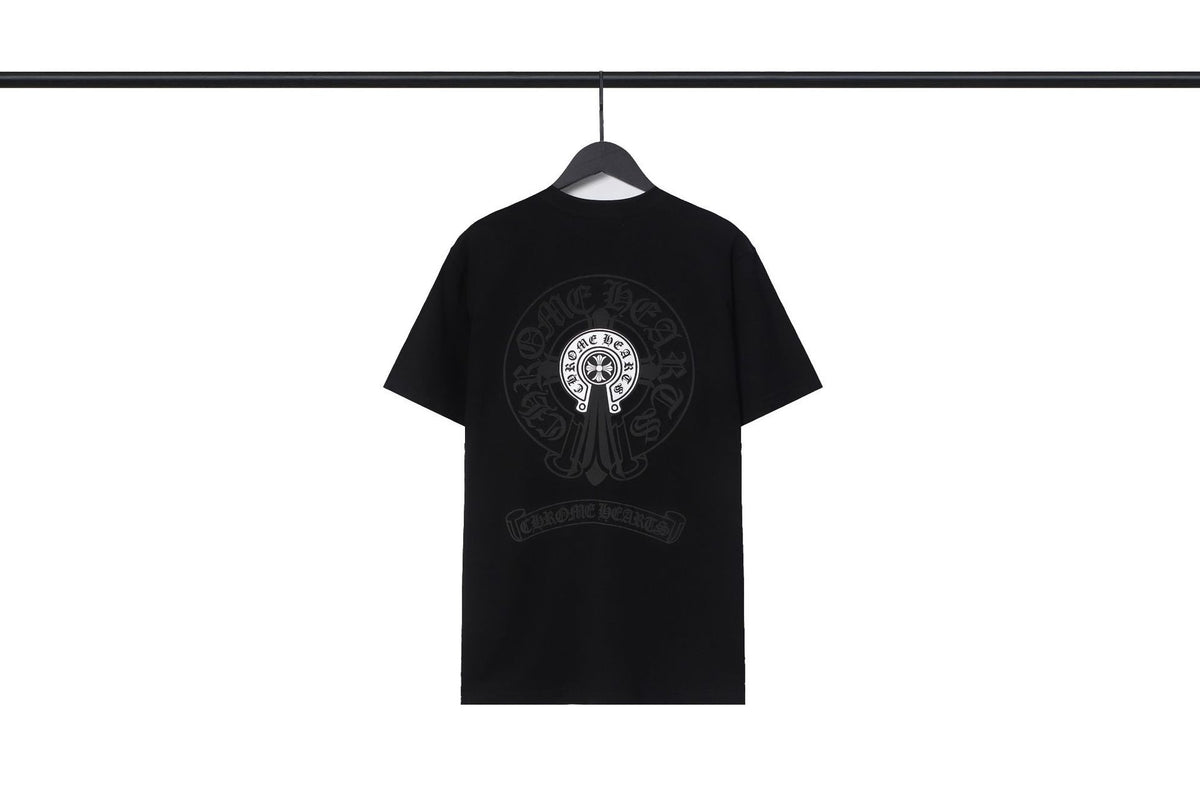 Chrome Hearts Sanskrit Cross Horseshoe Graphic Tee Multi‑Style