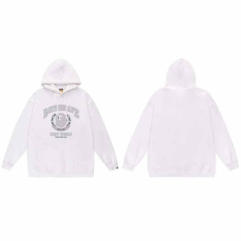 BAPE Hoodie Baby Milo Ape Head Multi Graphic Street Fleece Pullover
