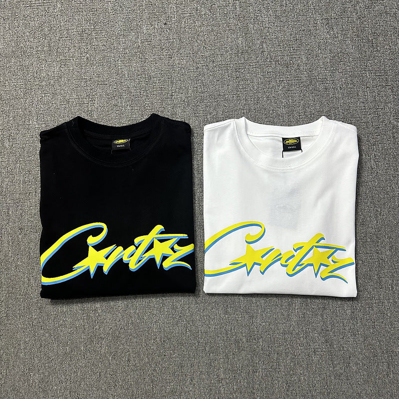 Corteiz Logo Letter Print Crew Neck Short Sleeve T‑Shirt Unisex