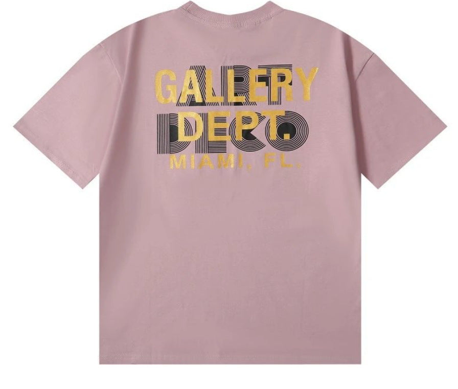 Gallery Dept Tie Dye Washed Graffiti Print Crew Neck T‑Shirt Unisex