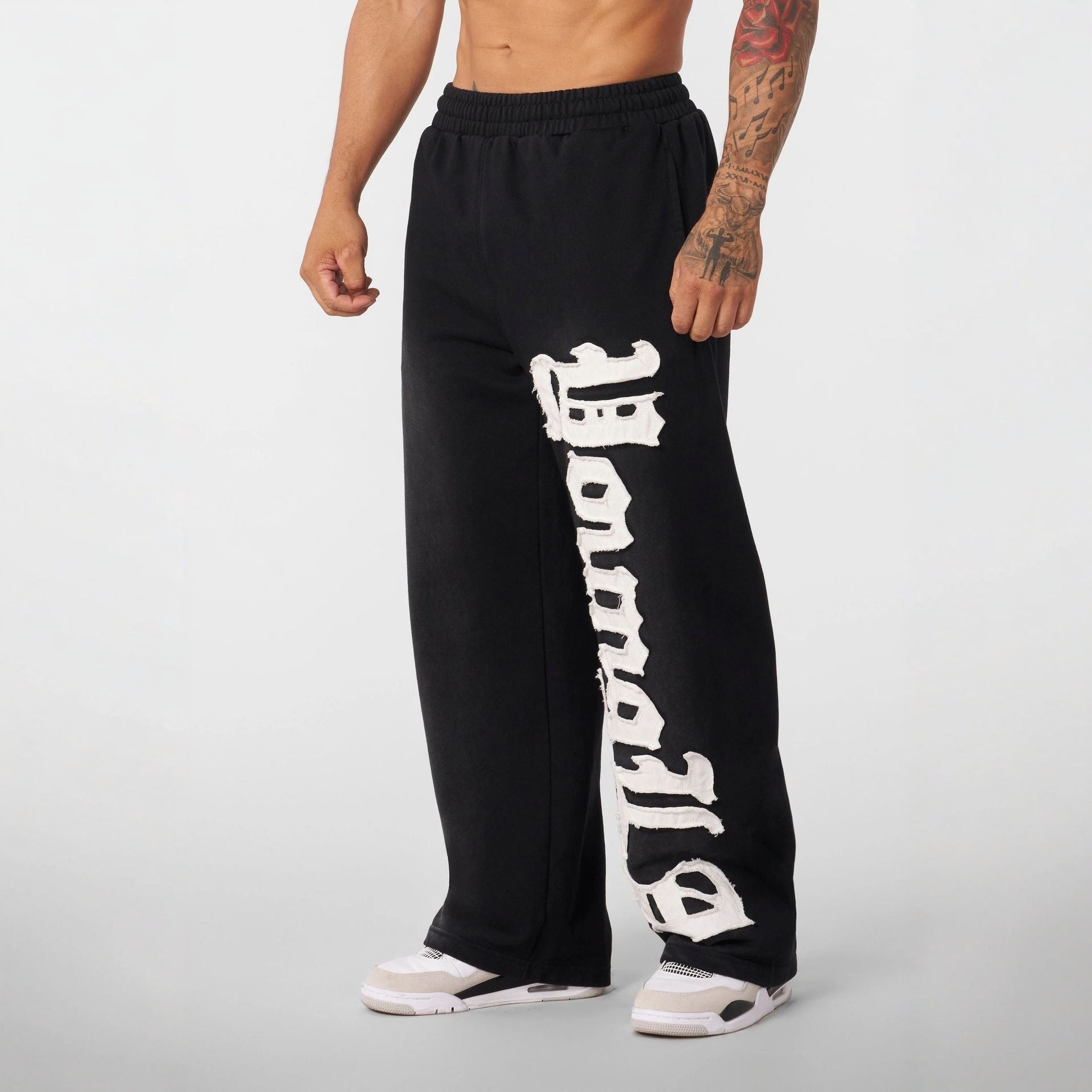 YOUNGLA 2127 Big Patch Sweats