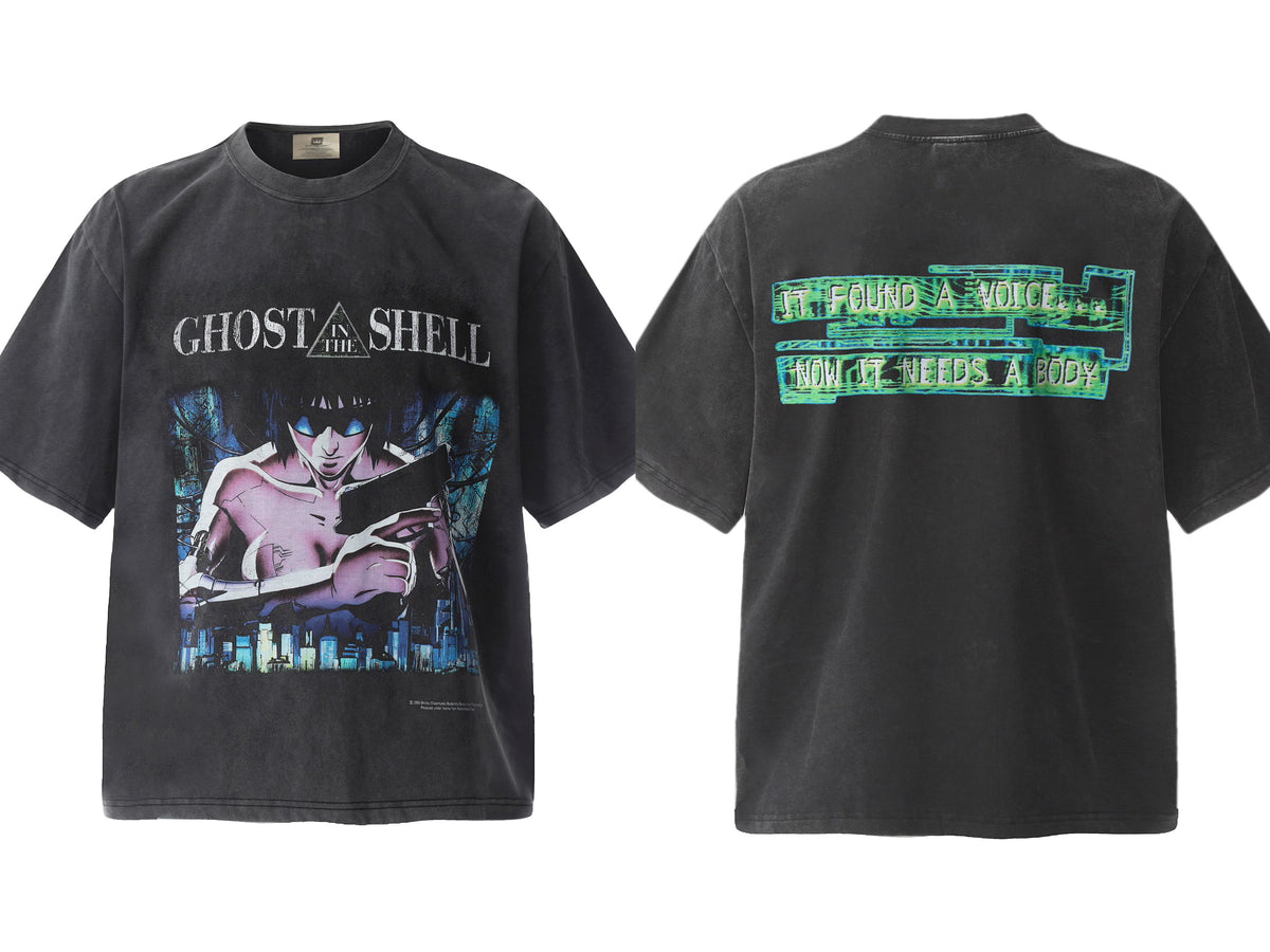 Saint Michael Vintage Washed Multi‑Print Graphic Oversized Tee Street