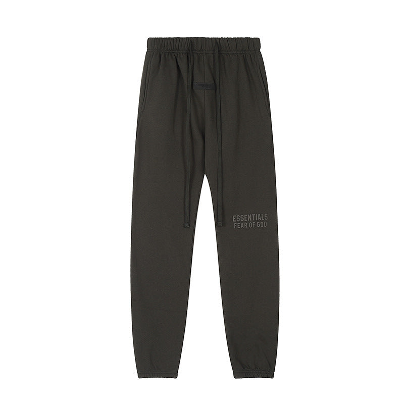 Fear of God ESSENTIALS 3D Silicone Letter Print Hoodie sweatpants