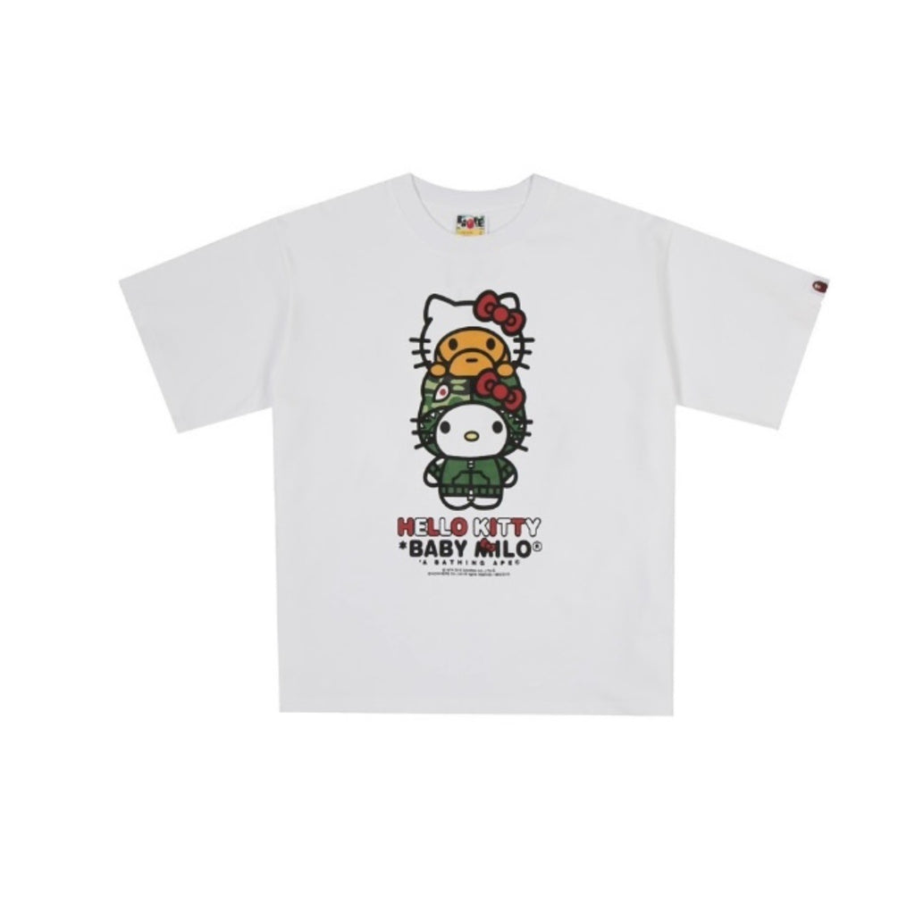 BAPE Baby Milo x Sanrio Characters Graphic T-Shirt Unisex